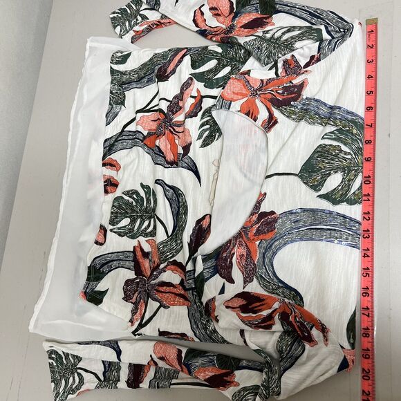 Soft Surroundings Petal Floral Sequin Tunic Top M Boho Boat Neck Long Sleeve - Picture 12 of 15